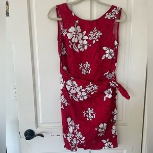 🌺Vintage Hawaiian Dress 🌺 Red Floral “Pacific Legend Apparel” Dress 🌺